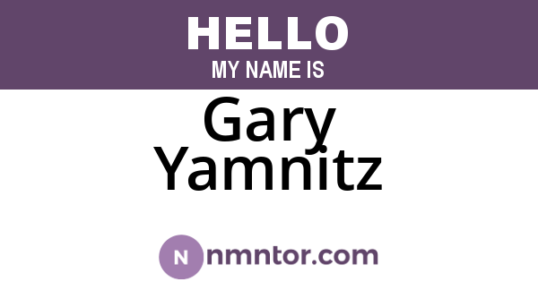 Gary Yamnitz