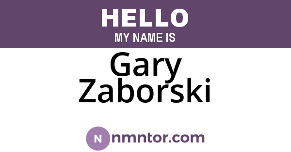 Gary Zaborski
