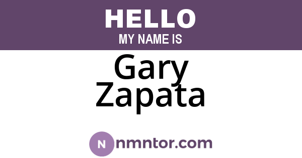 Gary Zapata