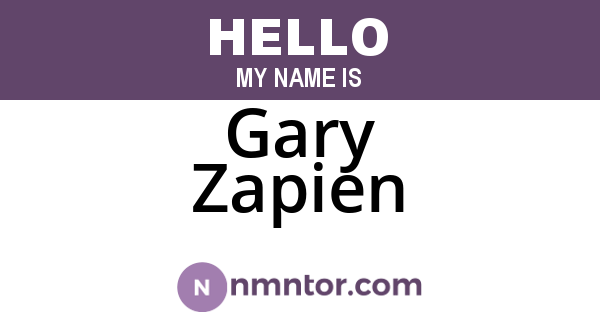 Gary Zapien