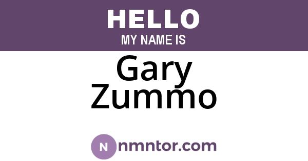 Gary Zummo