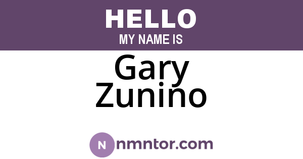 Gary Zunino