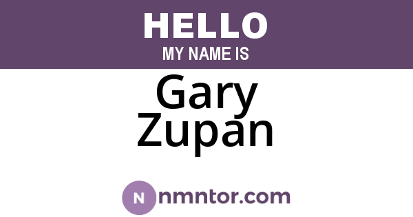 Gary Zupan