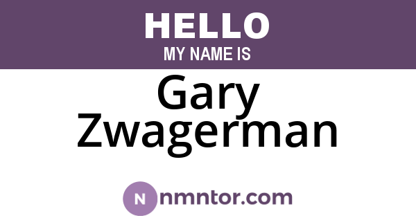 Gary Zwagerman