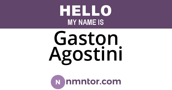 Gaston Agostini