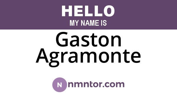 Gaston Agramonte