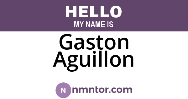 Gaston Aguillon