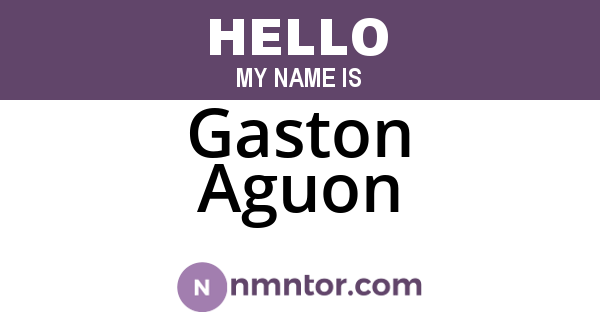 Gaston Aguon