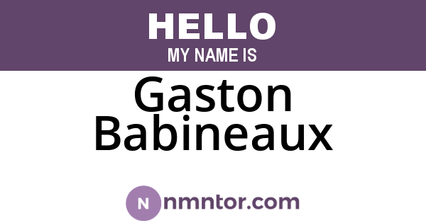 Gaston Babineaux