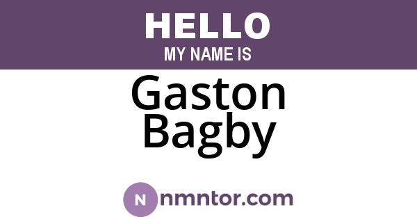 Gaston Bagby