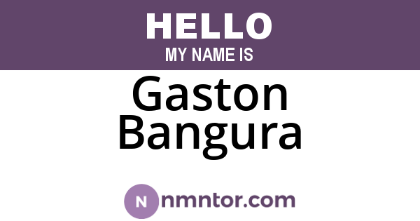 Gaston Bangura