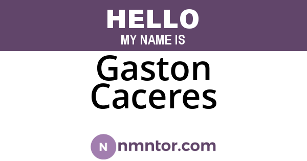 Gaston Caceres