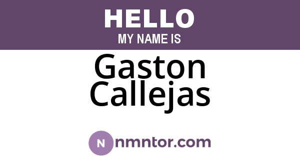 Gaston Callejas