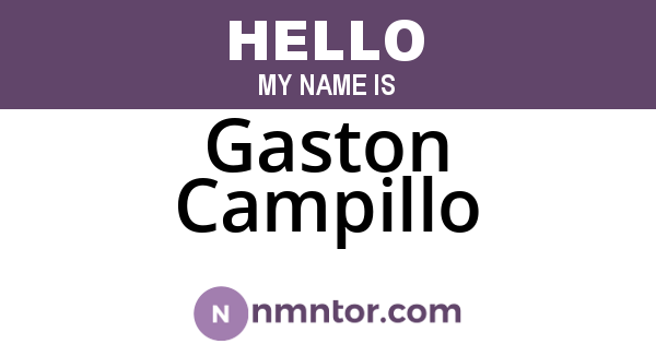 Gaston Campillo