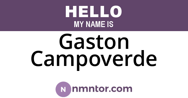 Gaston Campoverde