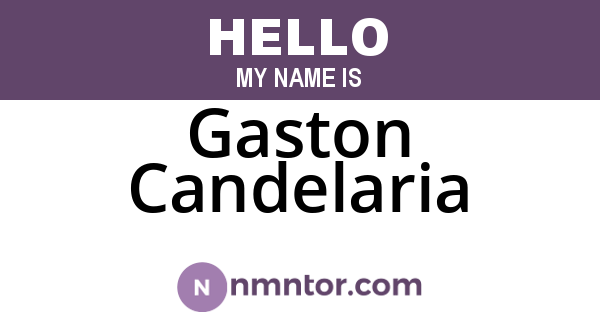 Gaston Candelaria