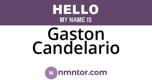 Gaston Candelario