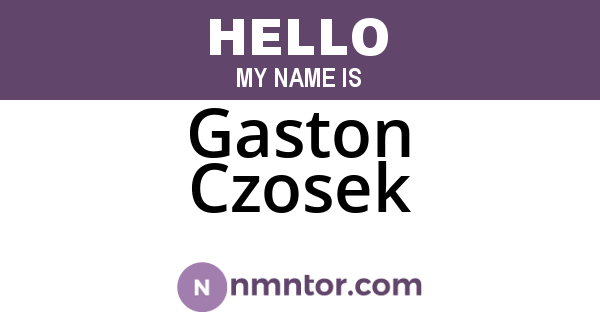 Gaston Czosek