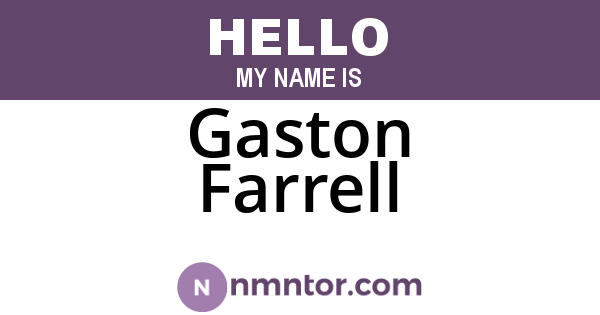 Gaston Farrell