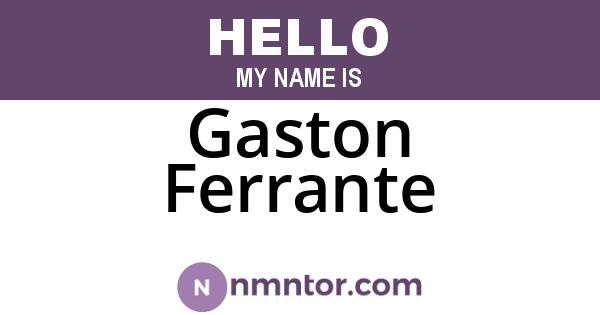 Gaston Ferrante