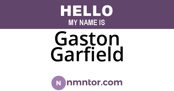 Gaston Garfield
