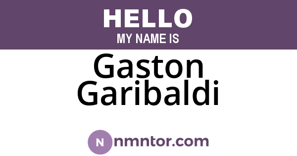 Gaston Garibaldi