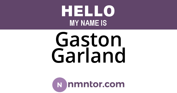 Gaston Garland