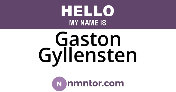 Gaston Gyllensten