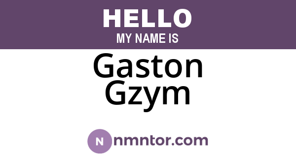 Gaston Gzym