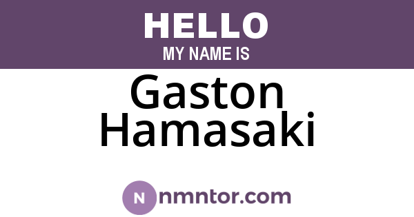 Gaston Hamasaki