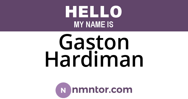 Gaston Hardiman