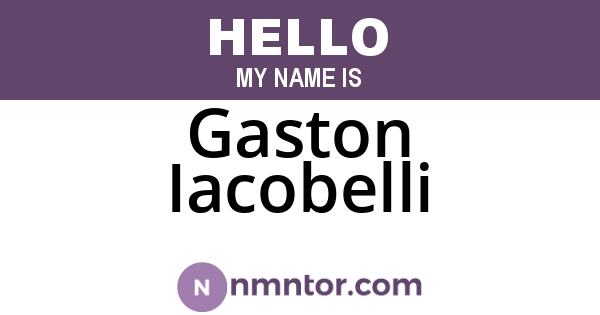 Gaston Iacobelli