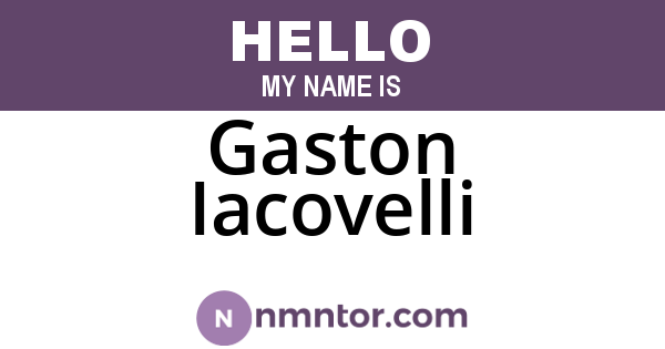 Gaston Iacovelli