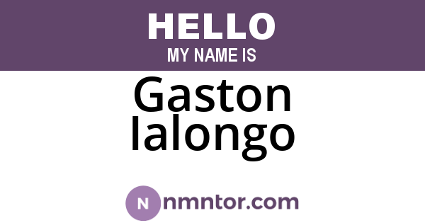 Gaston Ialongo
