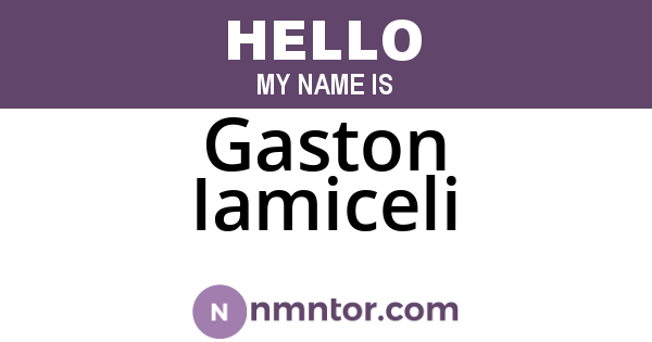 Gaston Iamiceli