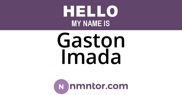 Gaston Imada