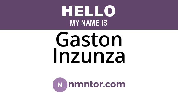 Gaston Inzunza