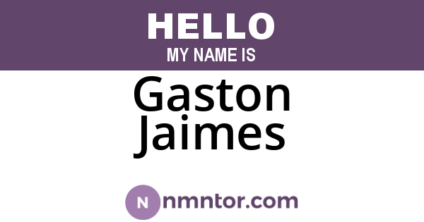 Gaston Jaimes