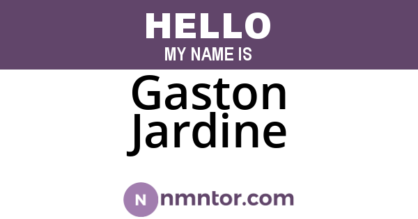 Gaston Jardine