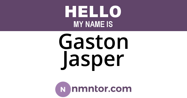 Gaston Jasper