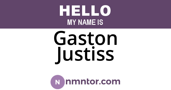 Gaston Justiss