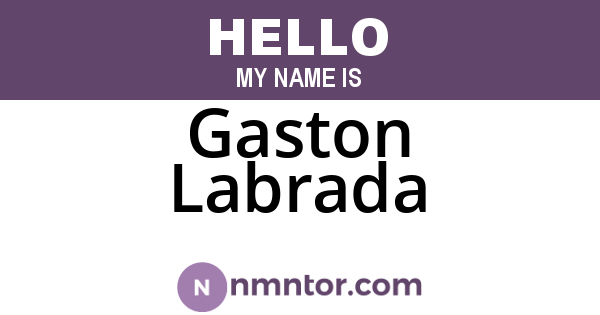 Gaston Labrada