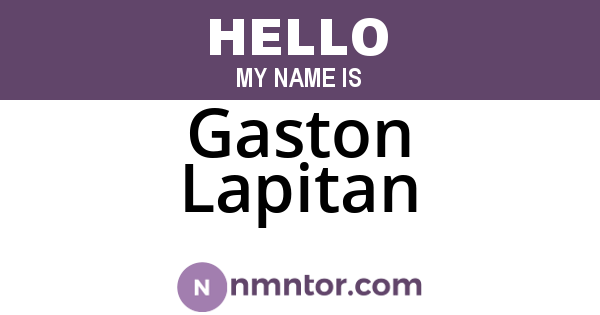 Gaston Lapitan
