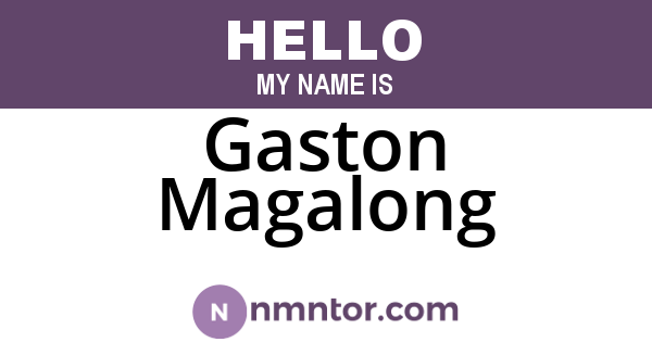 Gaston Magalong