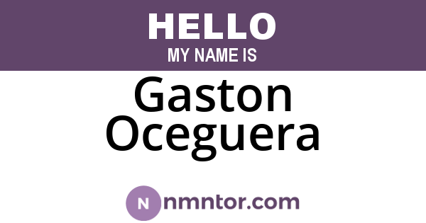 Gaston Oceguera