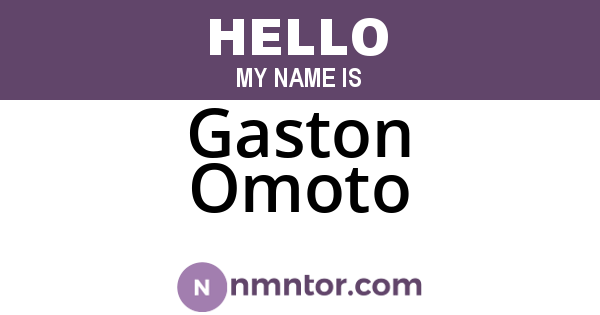 Gaston Omoto