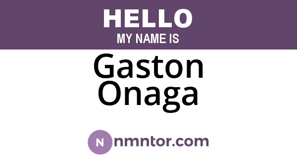Gaston Onaga