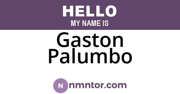 Gaston Palumbo
