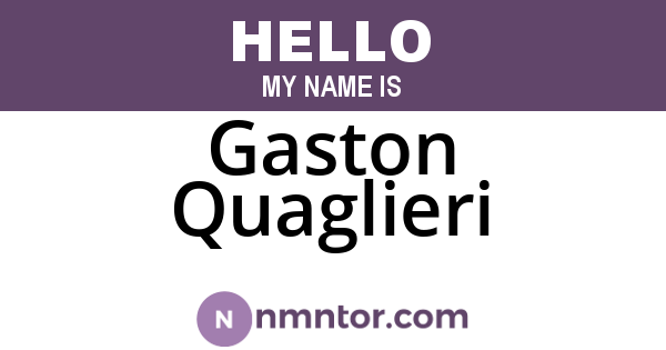Gaston Quaglieri