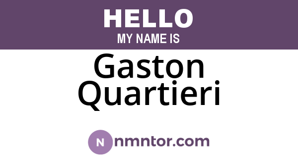 Gaston Quartieri